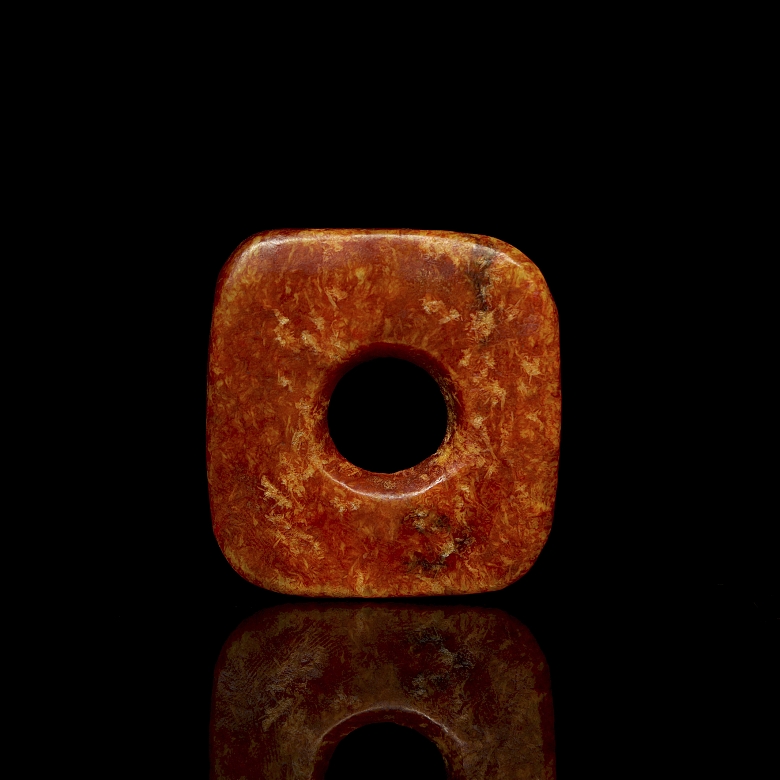 Colgante de jade tallado, cultura Hongshan - 1