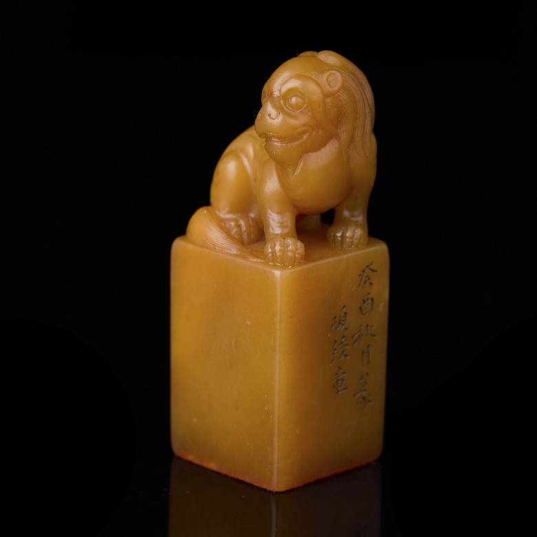 Shoushan seal ‘Protective Lion’, Qing dynasty