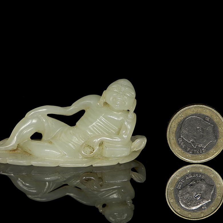 Figura de jade blanco