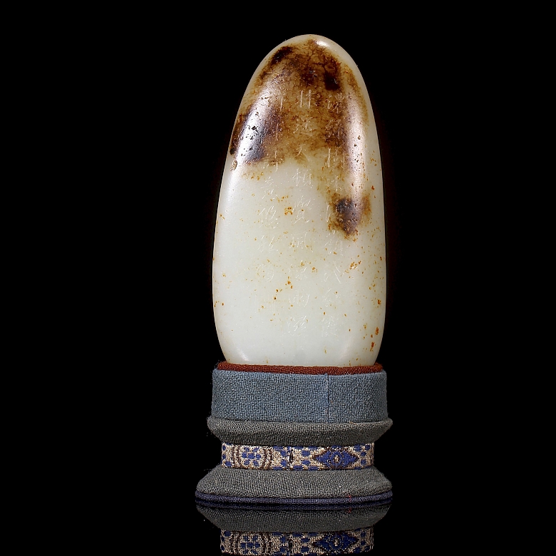 Figura de jade blanco