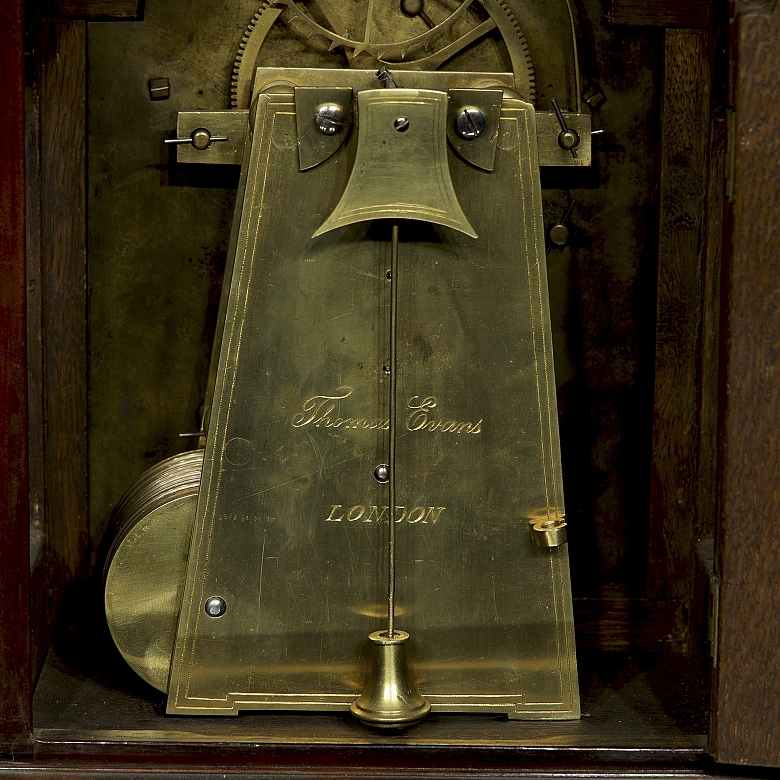 George III style mantel clock by Thomas Evans 1844-1890.