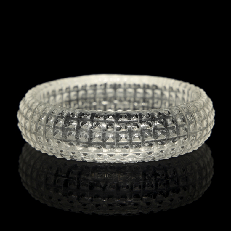 Esclava de cuarzo tallado, periodo Reinos Combatientes