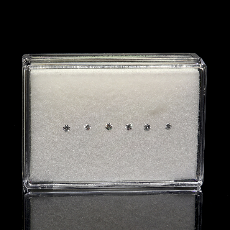 Lote de ocho diamantes naturales - 3