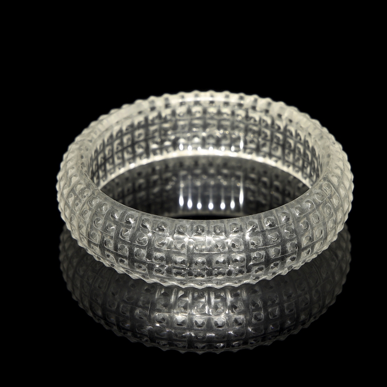 Esclava de cuarzo tallado, periodo Reinos Combatientes