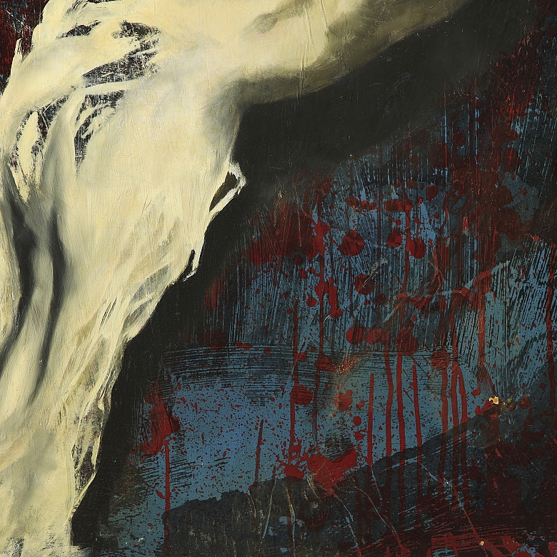 Anonymous (20th century) ‘Composition on abstract background’ - 3