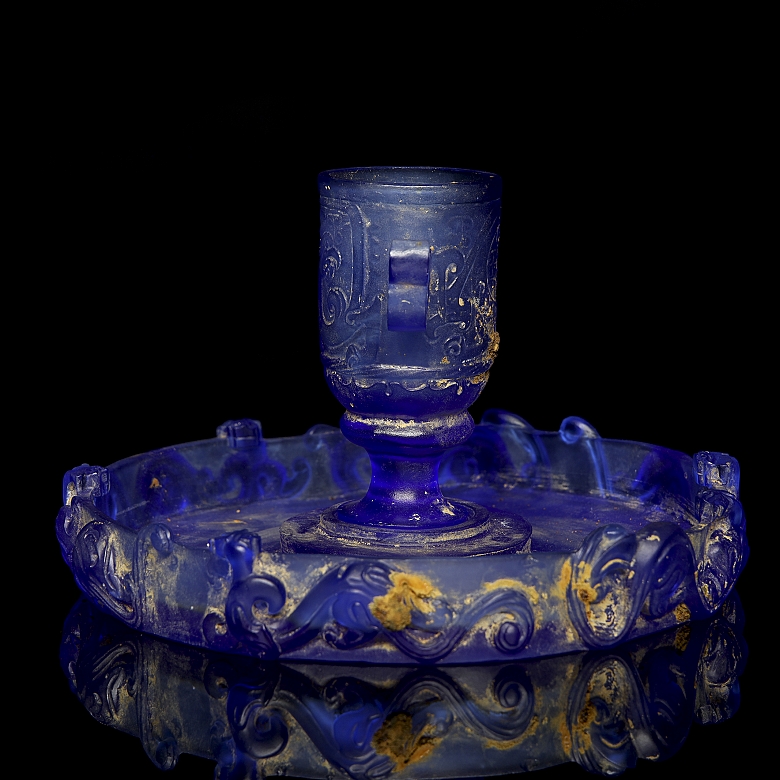 Conjunto de liulí de copa y plato