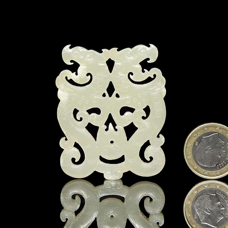 Placa de jade blanco 