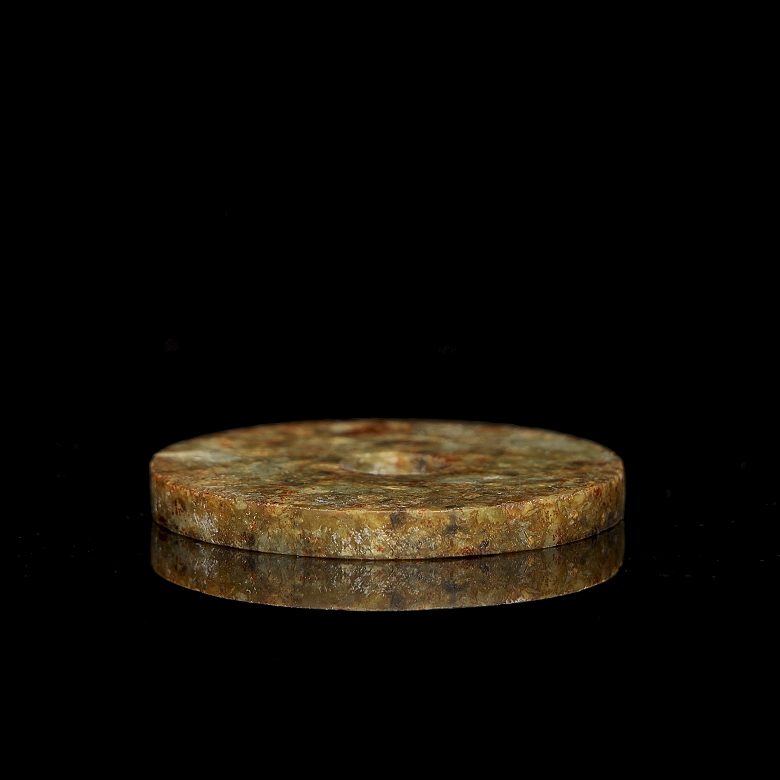 Carved jade disc ‘Bi’, Liangzhu culture - 2