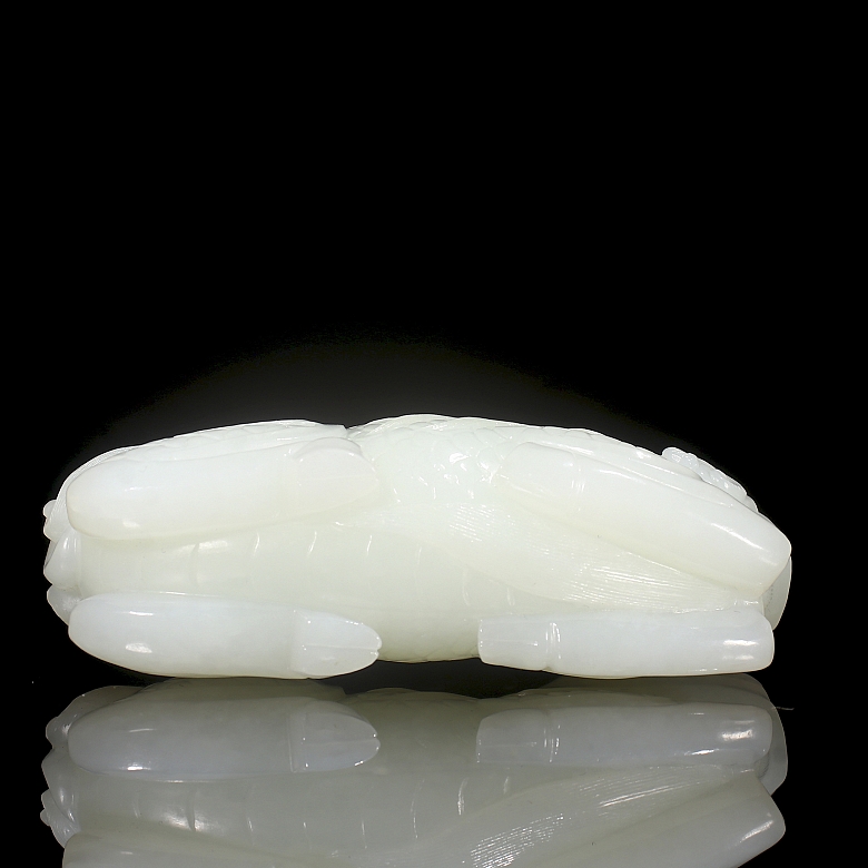 White jade figure of Hetian “Qilin,” Qing dynasty