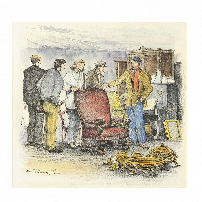 拉斐尔·加里奇 (1930–1994) 《古董商》1987 Rafael Garrich