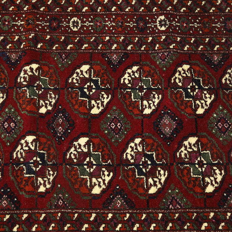Alfombra oriental rusa de Bokara, s.XX