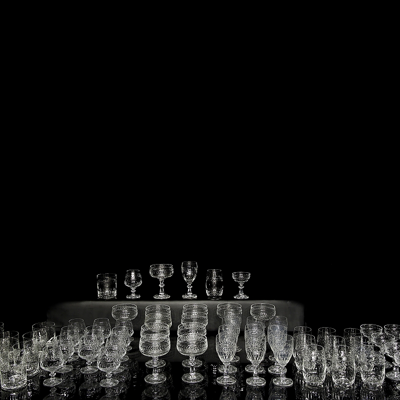Set of glassware, Germany, 20th century
