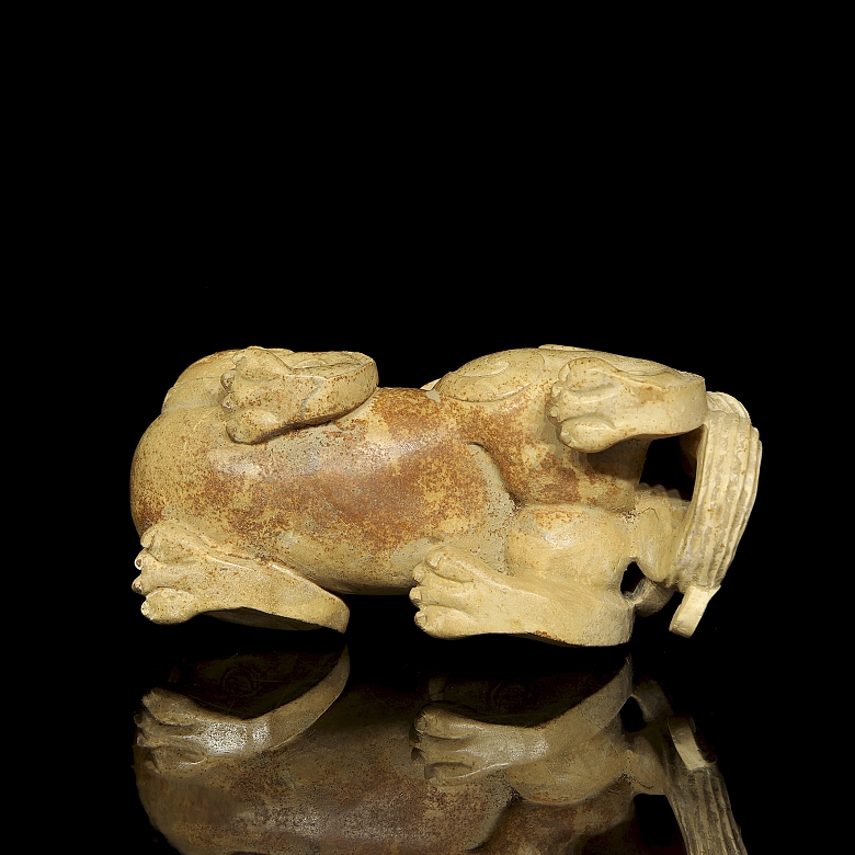 Figura de jade tallado