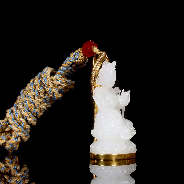 Colgante de jade de Hetian 