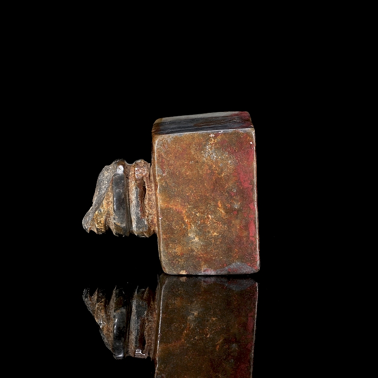 Carved Shoushan stone seal, Qing dynasty