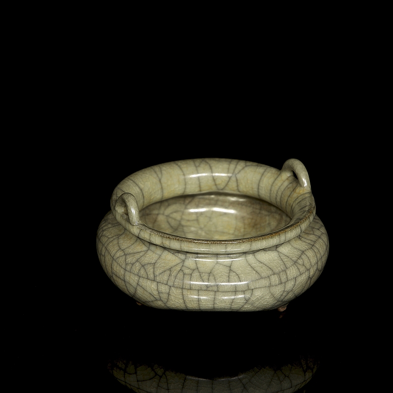 Ceramic censer “Ge yao”, Qing dynasty - 5