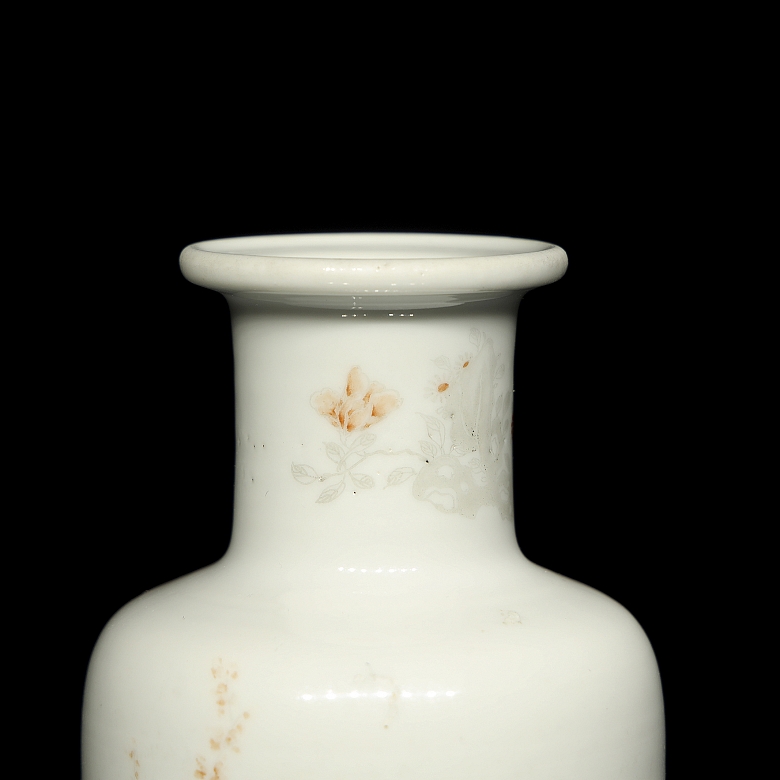 Enamelled porcelain vase ‘Characters’, with Chenghua mark - 7