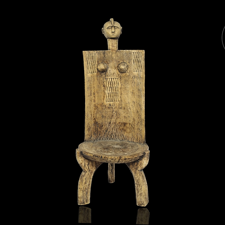 Trono de madera Liguru, Africa, s.XX