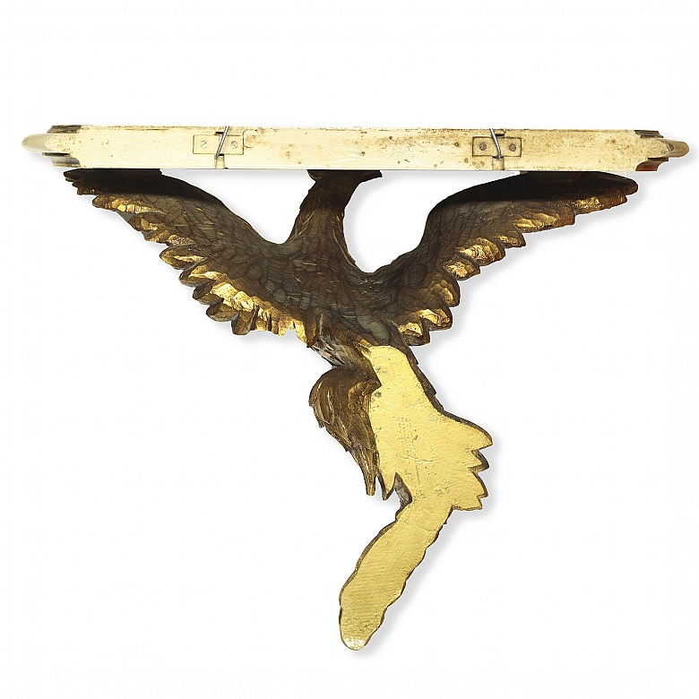 Gilded wooden corbel “Eagle,” 20th century