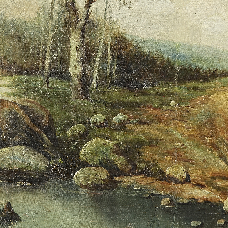 José Morales Alarcón (1901-?) “Road Along the River”