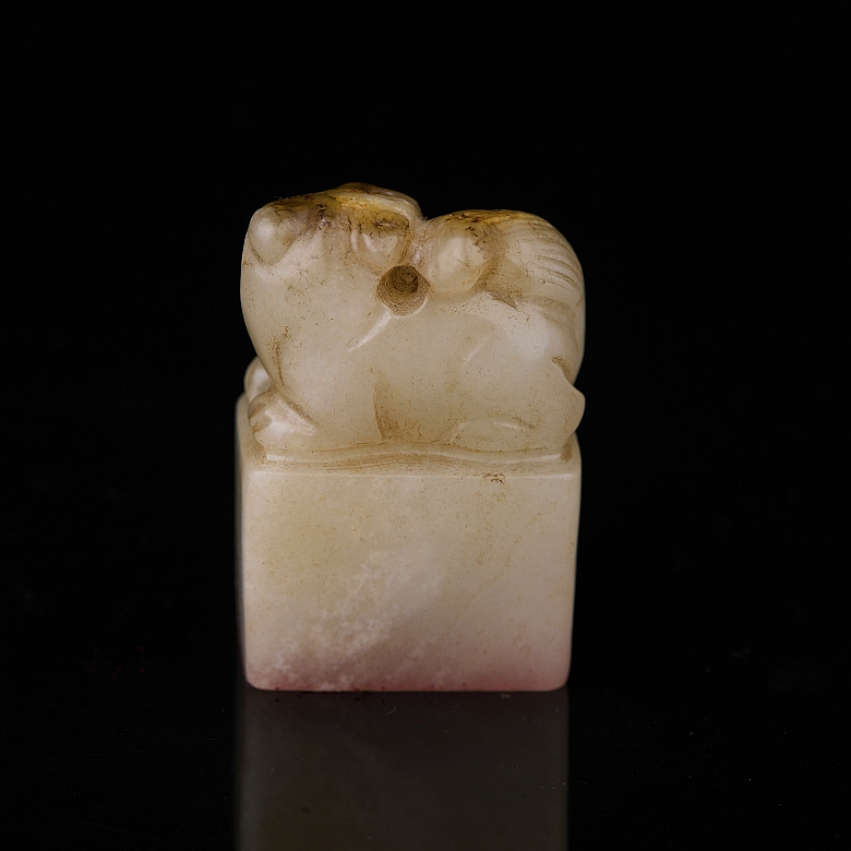 Sello de jade blanco