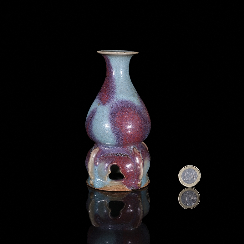 Jarrón de cerámica esmaltada 