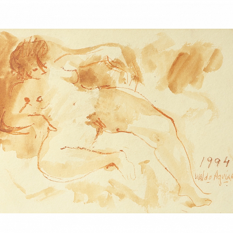 Waldo Aguiar y Carmona (1930–2000) ‘Female Nude,’ 1994