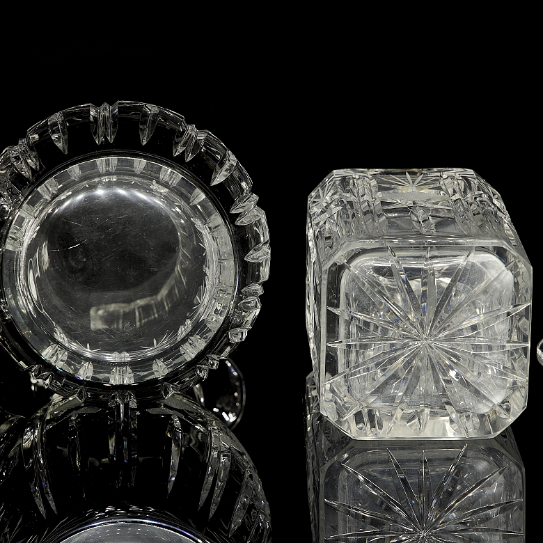 Bohemian glassware set, 20th century