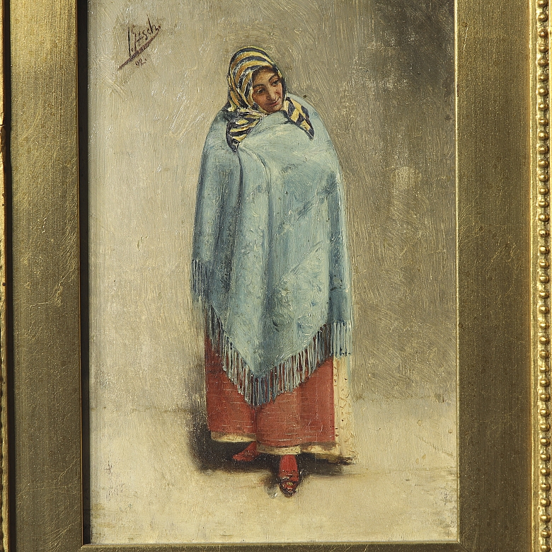 J·加什《蒙面纱的女士》，1892年