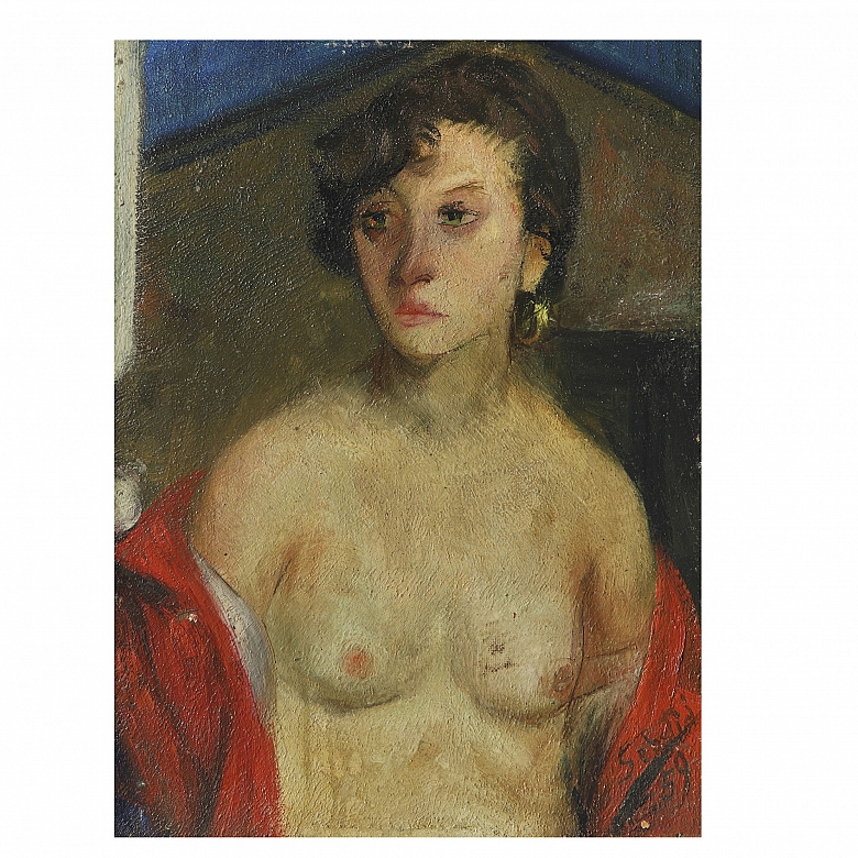 哈维尔·塞巴斯蒂亚·马雷斯神父（1934–1993）《裸体》，1959年