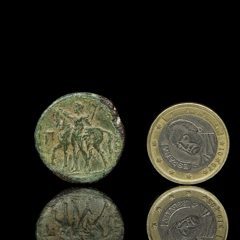 Sicilia, Messana, Los Mamertinoi, c. 220-200 a. C. Æ Pentonkion