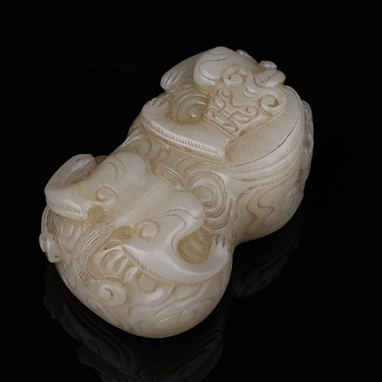 Sello de jade blanco de Hetian