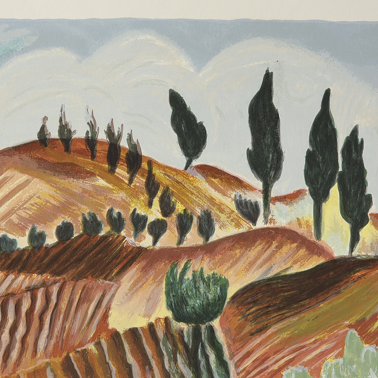 以色列·帕尔迪 Israel Paldi （1892-1979）《耶路撒冷风光》 - 2
