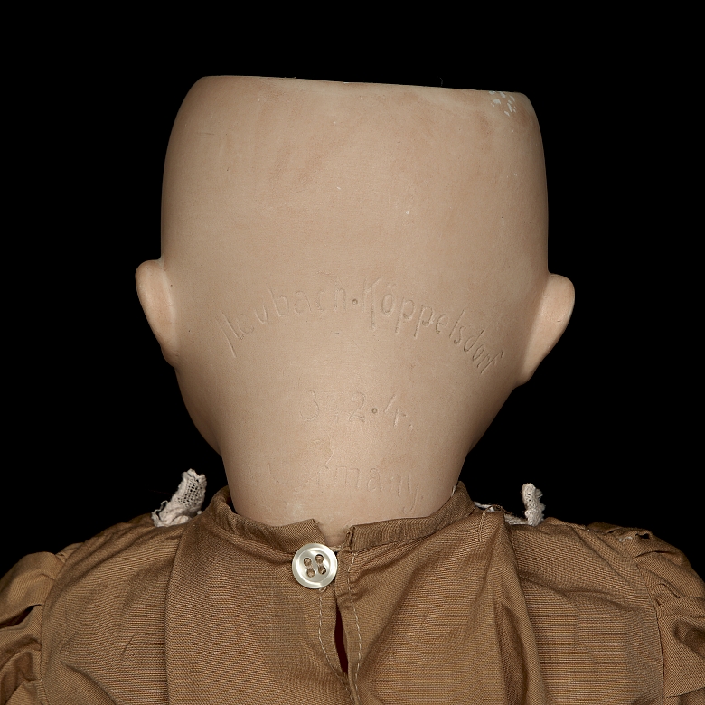 Muñeca de porcelana de carácter Heubach Köppelsdorf, Alemania, s.XX