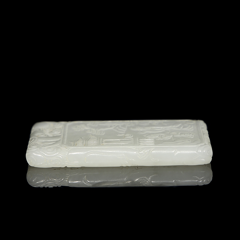 Placa de jade blanco de Hetian 