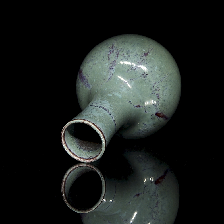 Porcelain vase with flambé glaze, 20th century - 4