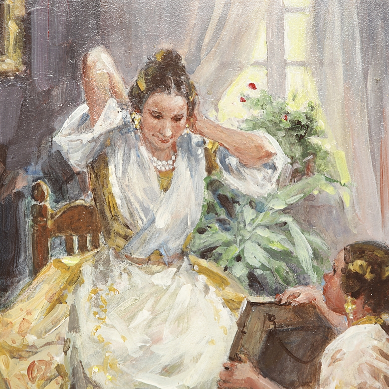 埃米利奥·弗雷霍·阿贝贡 Emilio Frejo Abegón（1931–2013）《母女》，2010年 - 2