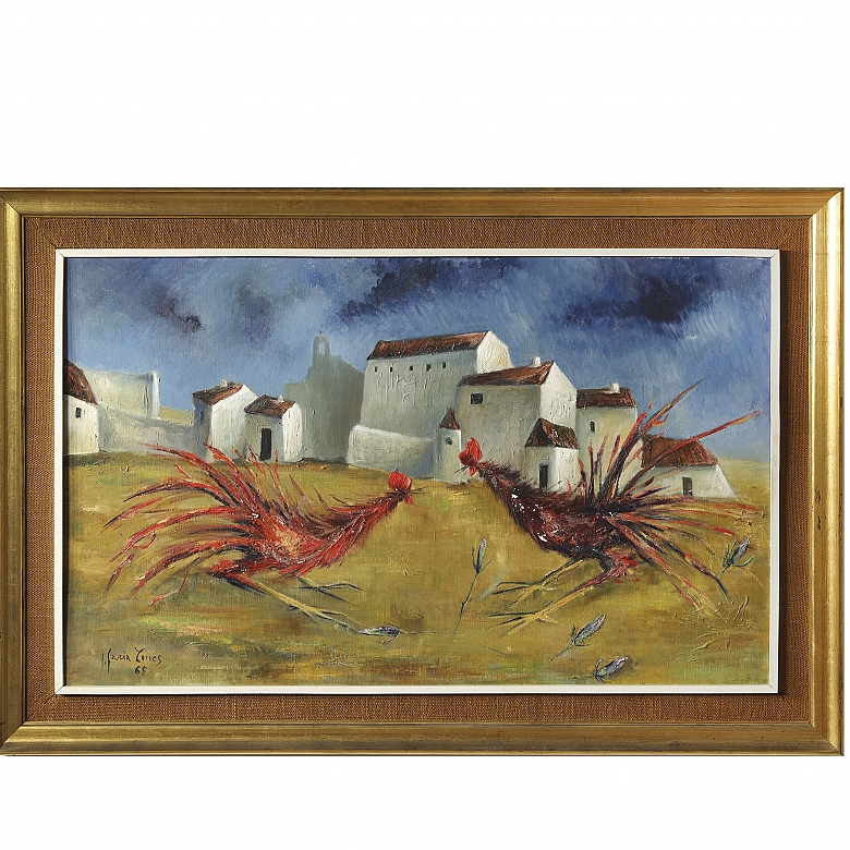 何塞·加西亚·托雷斯 José García Torres（1934）《斗鸡》，1968年 - 6
