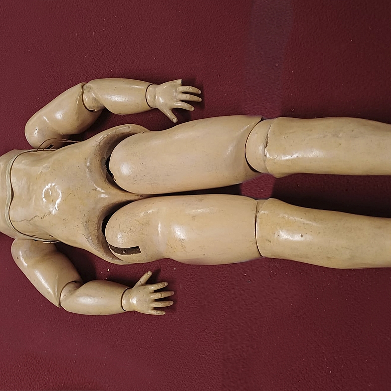 Gran muñeca de cabeza de porcelana, Alemania, s. XX