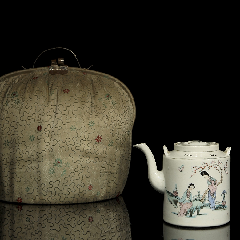 Tetera de porcelana esmaltada