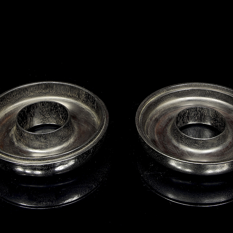 Caja de madera tallada, dinastía Qing