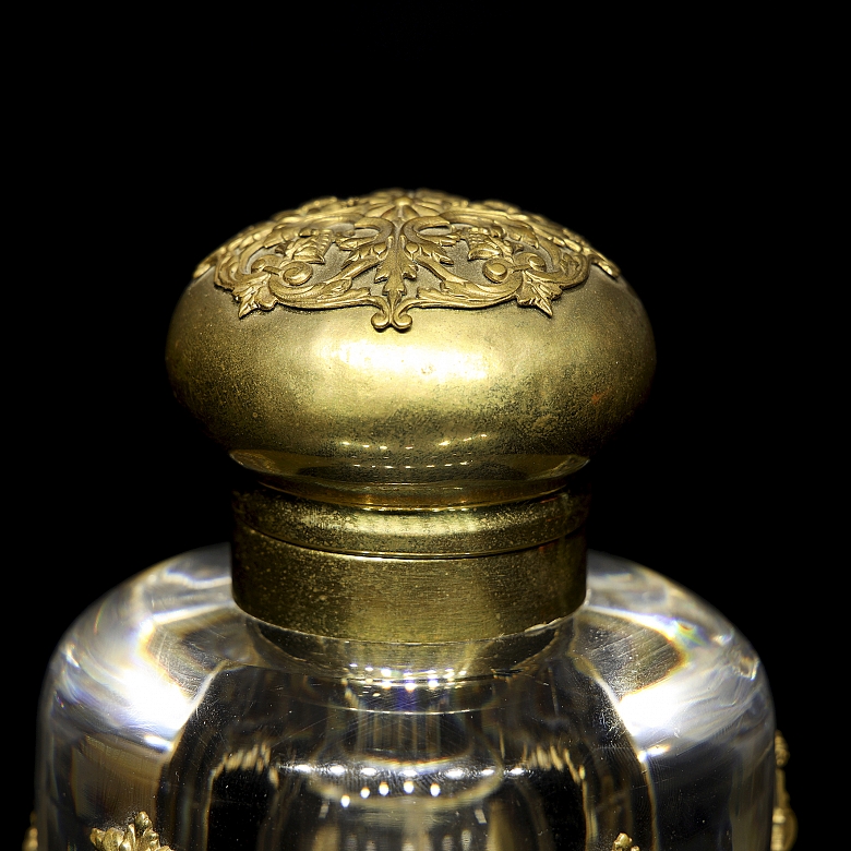 Empire curved glass and bronze scrivener's desk, 19th century - 5
