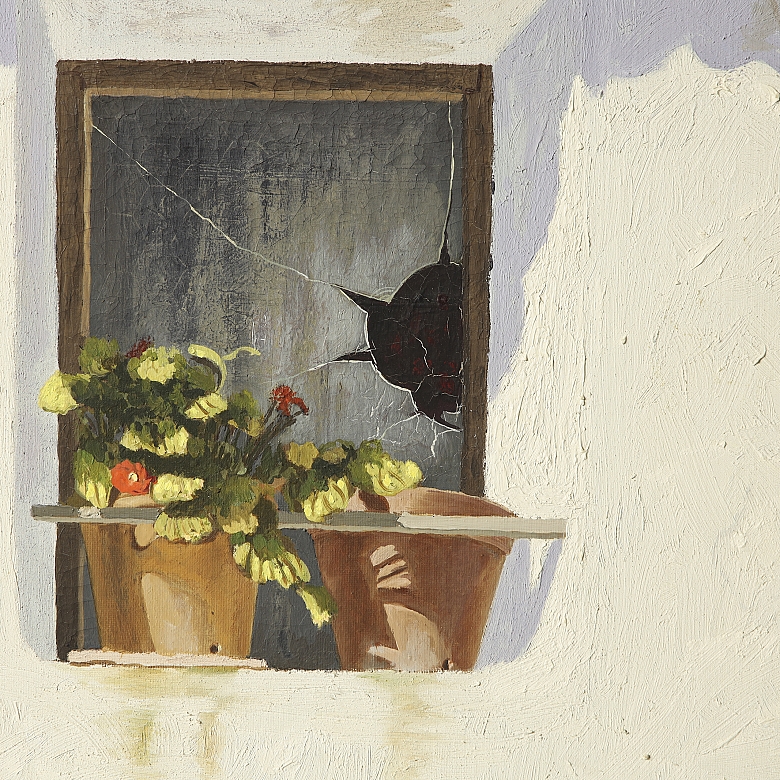 维森特·莫雷诺·米拉 Vicent Moreno i Mira（1937 年生）《屋顶瓦片和窗户》，1978 年