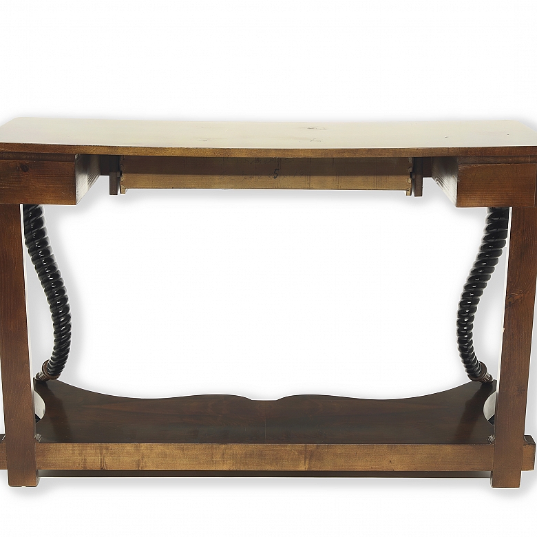 Carved wood console table, Empire style, 20th century - 7