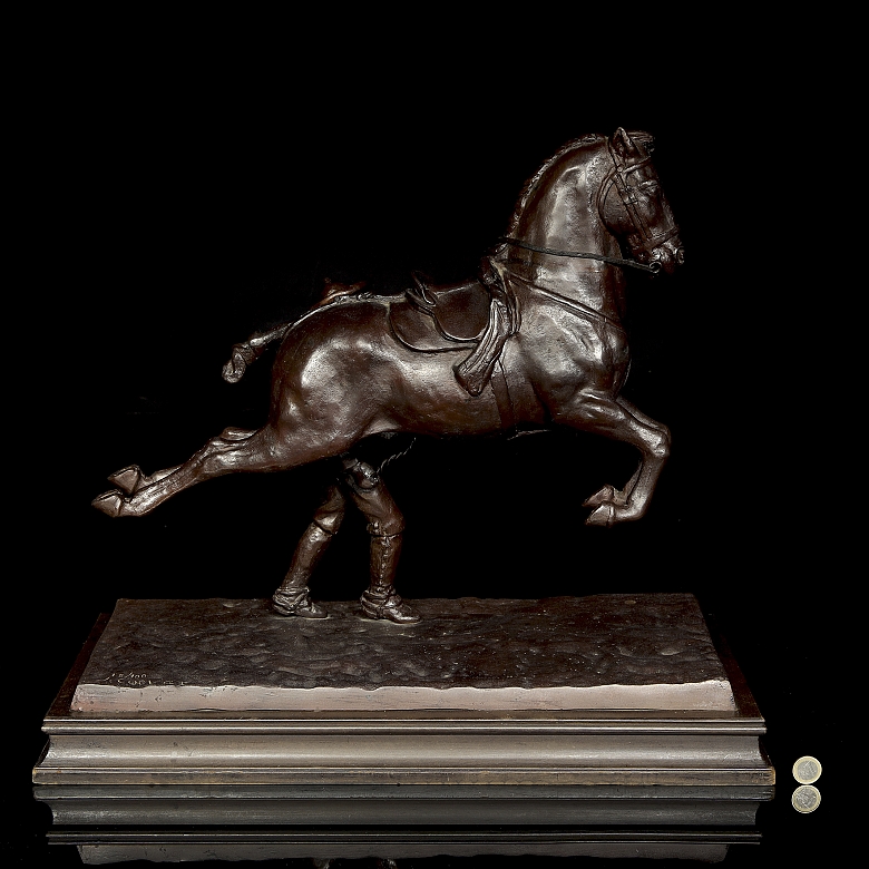 José Cuevas (20th century) ‘Equestrian dance with Andalusian horse’