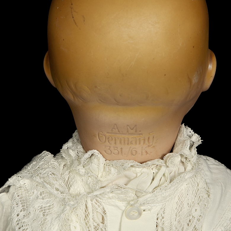 Muñeca de porcelana y celuloide Armand Marseille (A.M.), Alemania, c. 1920-1930