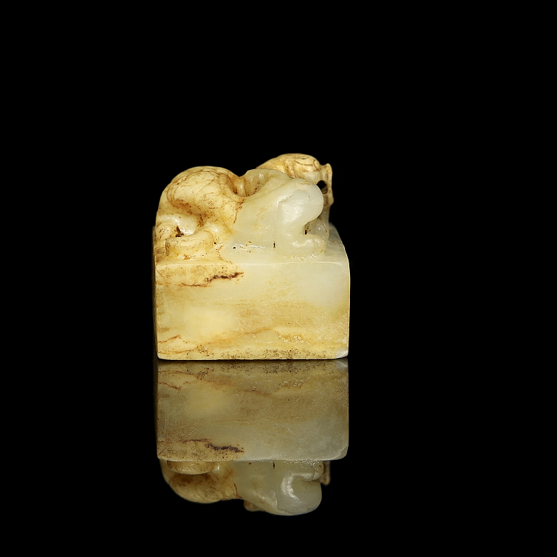 Sello de jade tallado 