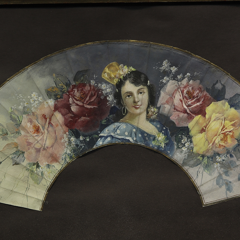 Manuel Diago Benlloch (1903-?) 《手持阳伞的安达卢西亚女子》 - 3