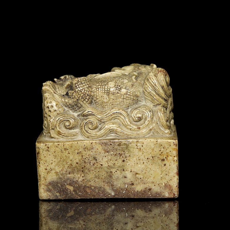 Hardstone seal “Mythical Beasts”, Qing dynasty - 3