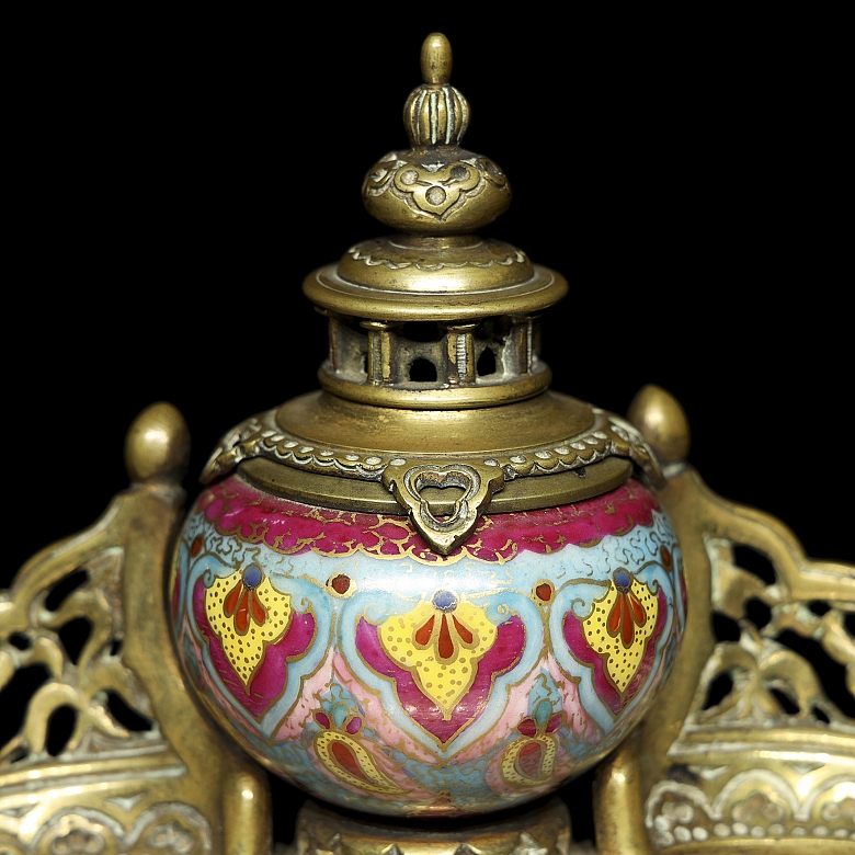 Set of enamelled scribe and stamp seal, 18th-19th century - 6